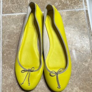 Yellow Ballet Flats